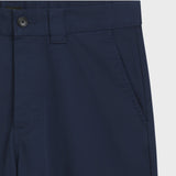 Boss Straight-Fit Trousers In Cotton-Blend Twill Dark Blue
