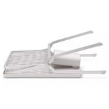 brabantia Foldable Dish Drying Rack In Light Grey