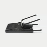 brabantia Foldable Dish Drying Rack, Small In Dark Grey