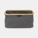 brabantia foldable Laundry Basket, 40litre In Pepper Black