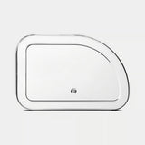 brabantia Roll Top Bread Bin, Medium In Brilliant Steel