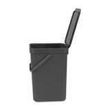 Brabantia Sort & Go Waste Bin In Grey 12L