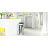 brabantia Touch Bin 60 litre In Brilliant Steel