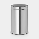 brabantia Touch Bin New 40L In Matt Steel