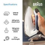 Braun CareStyle 7 Pro Steam Generator Iron In Blue