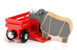 Brio Safari Wagon And Rhino