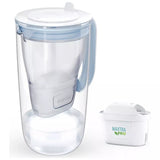 BRITA Glass Water Filter Jug 2.5L Light Blue