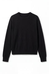 London Cashmere Company Maila Crew Neck Jumper In Black
