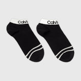 Calvin Klein Logo Welt Quarter Socks 2 Pack