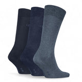 Calvin Klein 3 Pack Core Socks In Denim