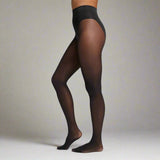 Calvin Klein 40 Denier French Cut Shaper Tights In Black