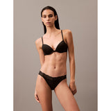 Calvin Klein Attraction Soft Stretch Lace Bikini Briefs In Black