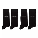 Calvin Klein Four-Pack Solid Socks Gift Set in Black