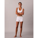 Calvin Klein Heritage Cotton Stretch Boyshort Boxer Briefs In White