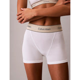 Calvin Klein Heritage Cotton Stretch Boyshort Boxer Briefs In White