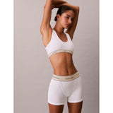 Calvin Klein Heritage Cotton Stretch Boyshort Boxer Briefs In White