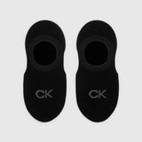 Calvin Klein High Cut Footie Socks In Black 2-Pack