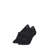 Calvin Klein High Cut Footie Socks In Black 2-Pack