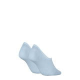 Calvin Klein High Cut Footie Socks In Light Blue 2-Pack