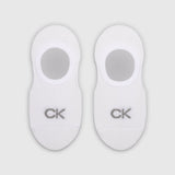 Calvin Klein High Cut Footie Socks In White 2-Pack