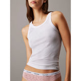 Calvin Klein Lace High Leg Thong In Subdued