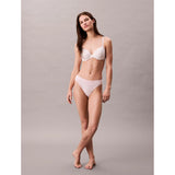 Calvin Klein Maximum Cotton Bikini Briefs In Eggshell Pink