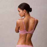 Calvin Klein Push Up Plunge Bra Perfectly Fit Lace in Soft Mauve