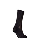 Calvin Klein Sheer Lurex Socks In Black