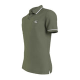 Calvin Klein Slim Polo Shirt in Thyme Green