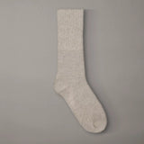 Calvin Klein Soft Tall Cuffed Crew Socks In Beige