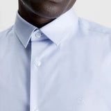 Calvin Klein Stretch Poplin Short Sleeve Shirt Light Blue