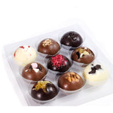 Cambridge Confectionery Co - 9 Luxury Solid Chocolate Domes Red Box