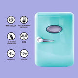 So Chill Mini Fridge Cooler 10W USB Power 4 Litre Capacity In Teal