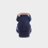 Caprice Ankle Strap Sandal In Ocean Suede Navy