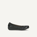 Caprice Ballerina Shoes in Black Nappa