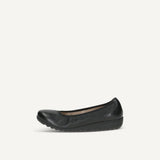 Caprice Ballerina Shoes in Black Nappa