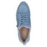 Caprice Leather Women's Trainer in Blue Suede