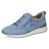 Caprice Leather Women's Trainer in Blue Suede