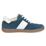 Caprice Leather Women's Trainers in Ocean/White