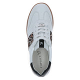 Caprice Leather Women's Trainers in White/Pattern