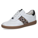 Caprice Leather Women's Trainers in White/Pattern