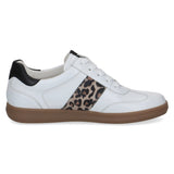 Caprice Leather Women's Trainers in White/Pattern