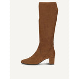 Caprice Stretch Knee High Boots in Brown