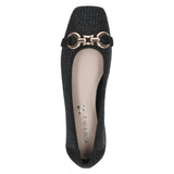 Caprice Women's Ballerina heel Pumps in Black