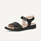 Caprice Women's Heeled Sandals in Black Nappa