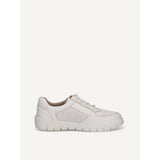 Caprice Zip Sneaker In White Nappa