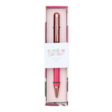 Caroline Gardner Pink & Burgundy Boxed Pen