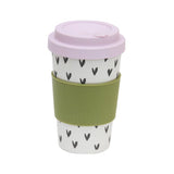 Caroline Gardner Scattered Hearts Bamboo Coffee Cup