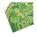 Luncheon Napkins In Marbled Ceramica Green