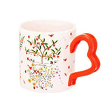 Cath Kidston Oh My Heart Heart-Shaped Handle Mug